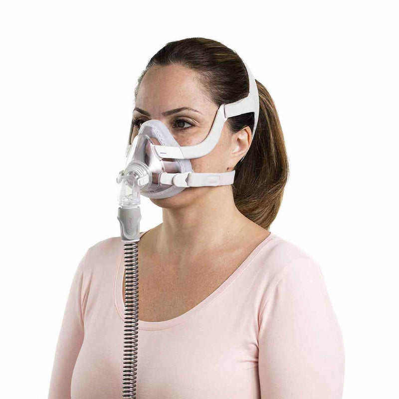 Woman wearing AirTouch F20 for Her full facemask