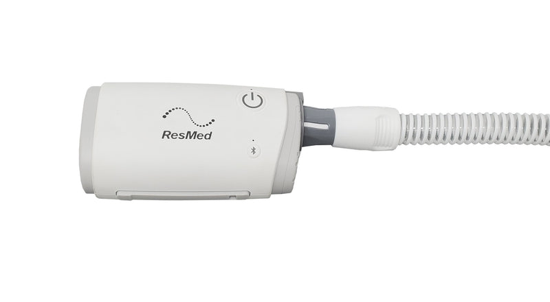 ZephAir CPAP hose connector connected to AirMini and hose
