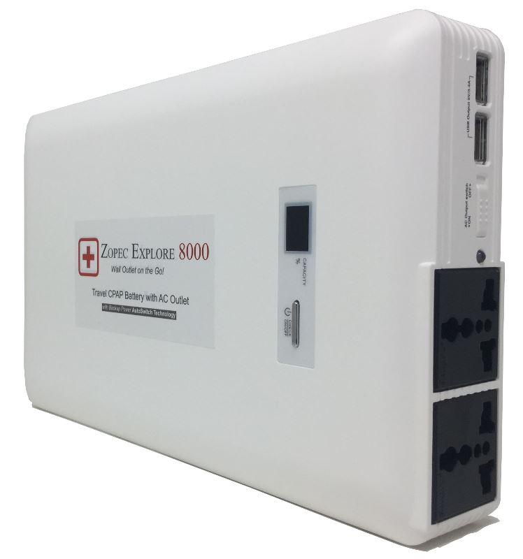 Angled view of Zopec Explore 8000