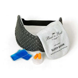 Sleep mask with accessories.