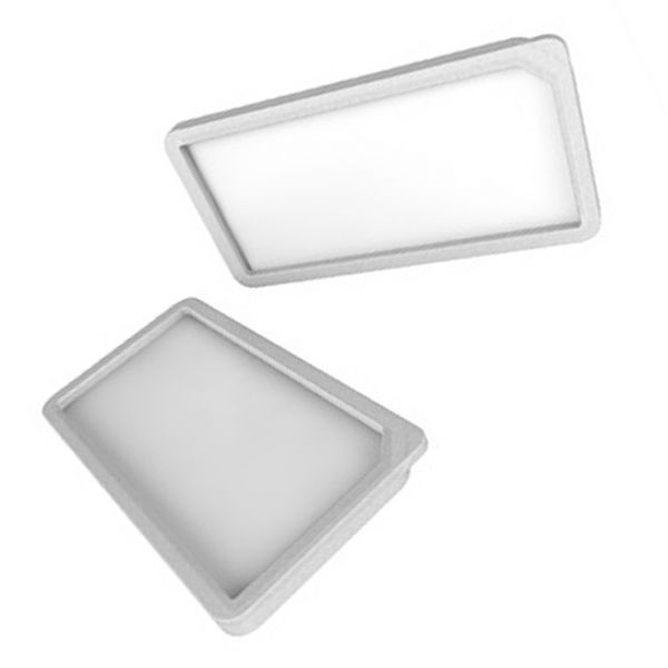 Two Fisher & Paykel myAIRVO 2 replacement air filters shown from angled views