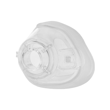 Apex Wizard 510 nasal CPAP cushion, three-quarter view of clear replacement seal