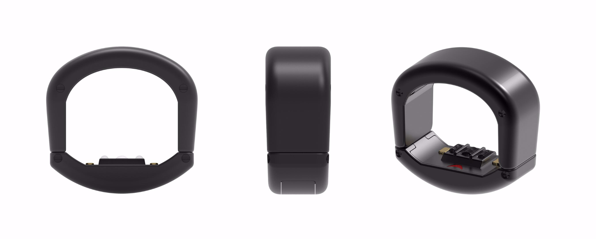 Front and side view of BodiMetrics Circul Wellness Ring