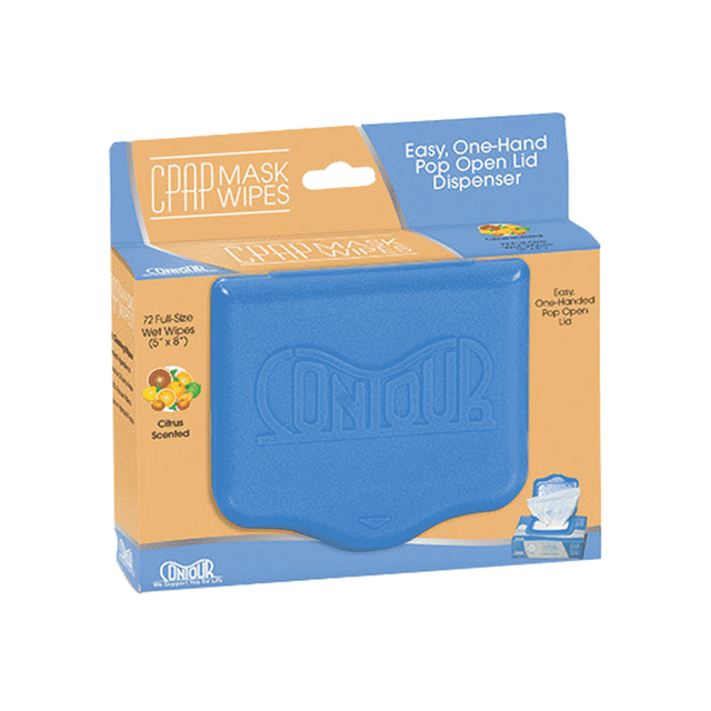 Front view of Contour Citrus CPAP Mask Wipes