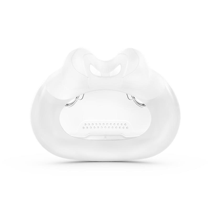 Back view of clear AirFit F30i Cushion by ResMed