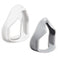 Replacement cushion parts for FlexiFit 432 full face mask, white and gray pieces side by side