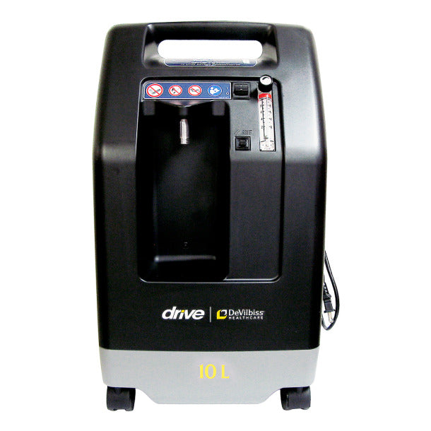 front view of Drive Devilbiss 10 liter oxygen concentrator