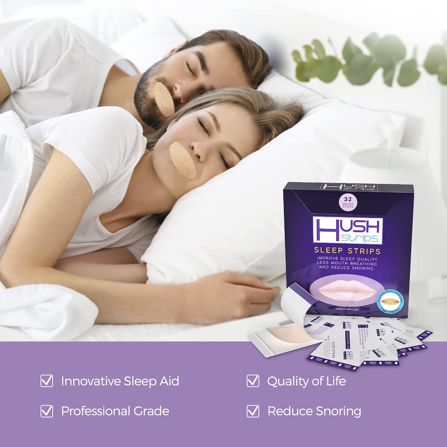 snoring strips hush strips features