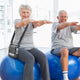 Couple Working Out Together With Inogen One G5 Portable Oxygen Concentrator Bundle.