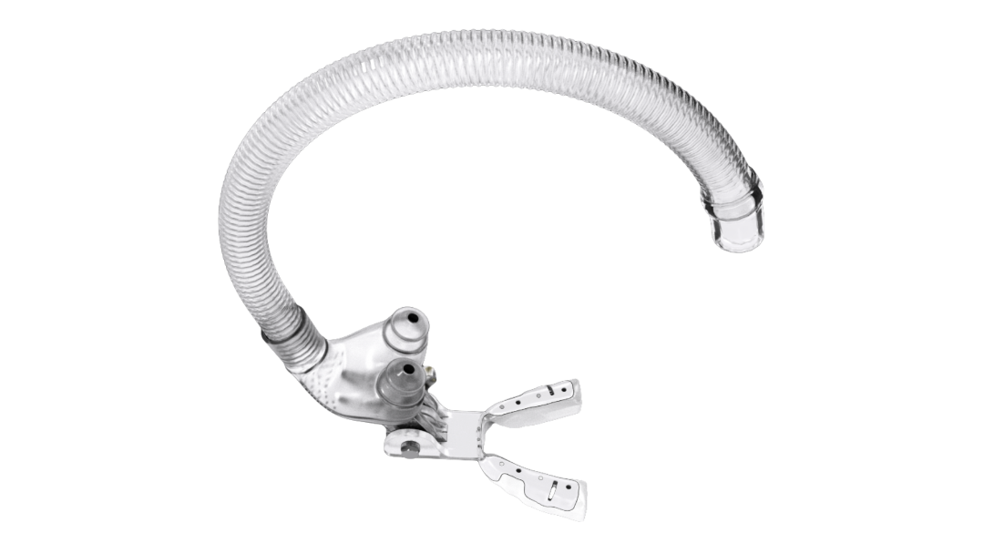 Top down view of Air Management myTAP PAP Nasal Pillow Mask