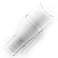 Clear Breas tube adapter for Z1 and Z2 CPAP machines, tapered connector angled view
